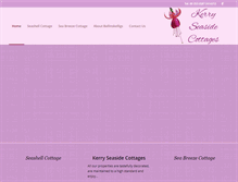 Tablet Screenshot of kerryseasidecottages.com